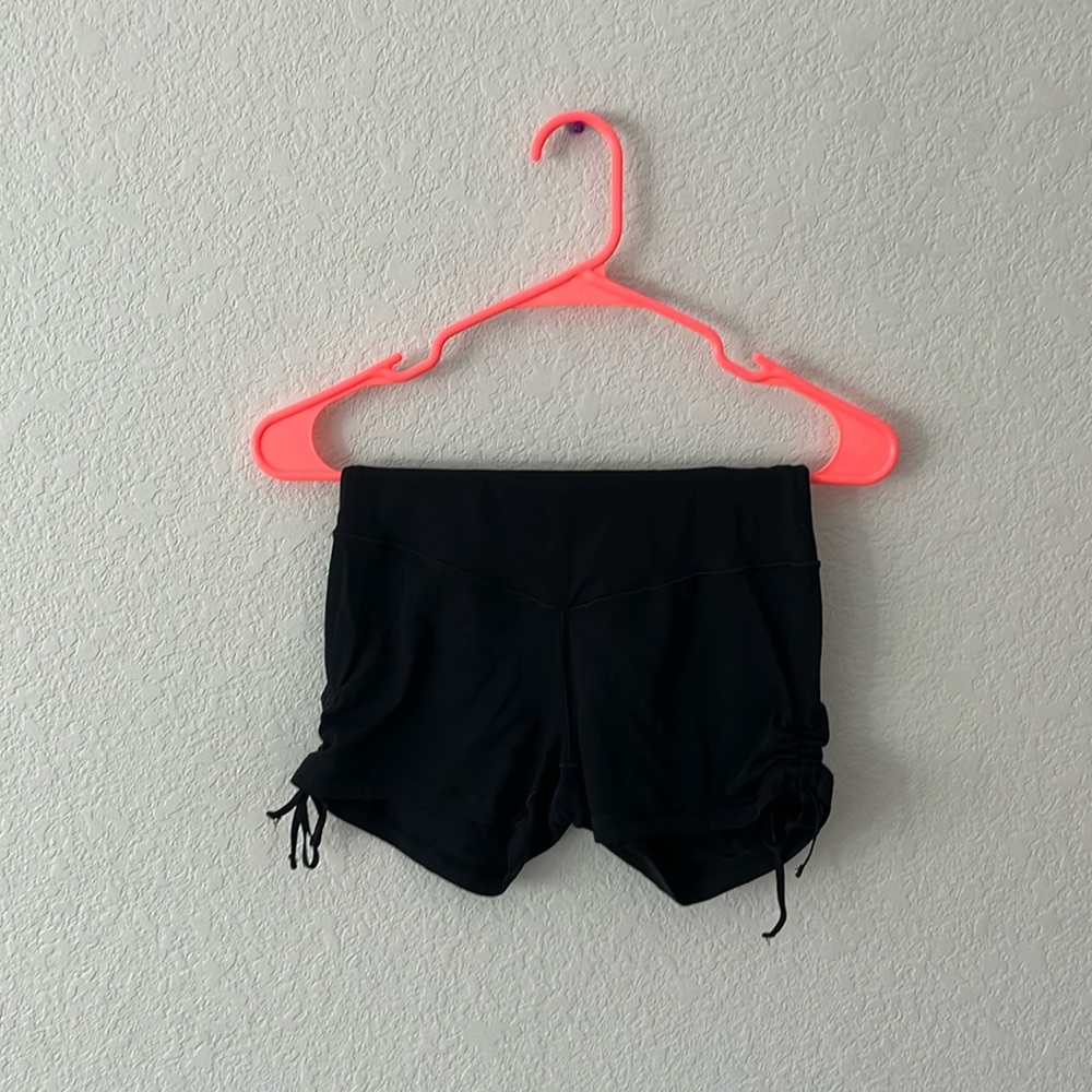 aerie black comfy biker shorts (offline collection)